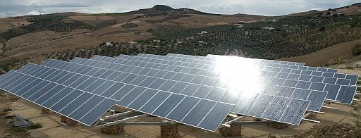 Solartracker-Anlage