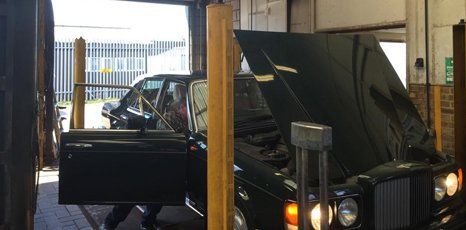 open car bonnet