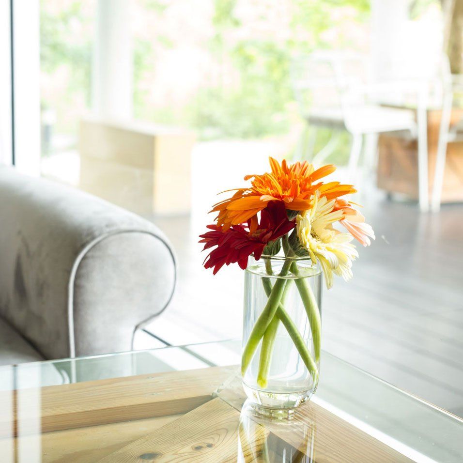 Vase on Glass Tabletop — Mansfield, OH — All Glass Systems