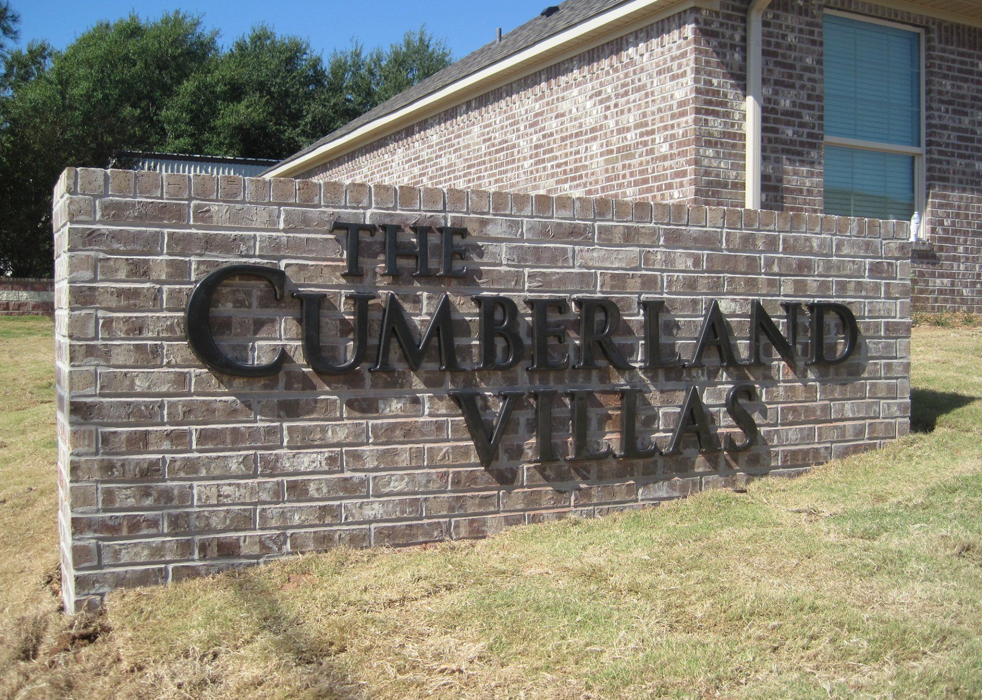 Custom Brick Street Sign