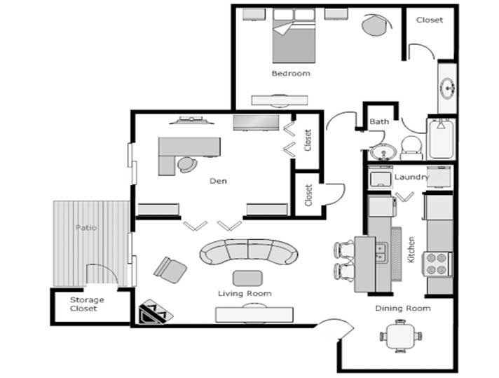 Apartment Laundry — Floor Plan C in Fort Collins, CO Apartment Laundry — Floor Plan C in Fort Collins, CO