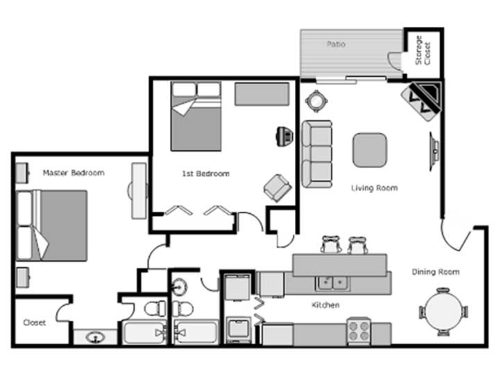 Apartment Pool — Floor Plan D in Fort Collins, CO Apartment Pool — Floor Plan D in Fort Collins, CO