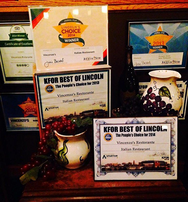Lincoln Choice Winner Award — Vincenzo's — Omaha, NE