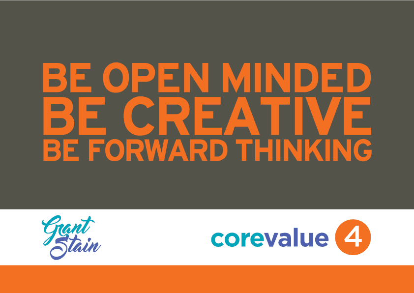 Orange text on a gray background: