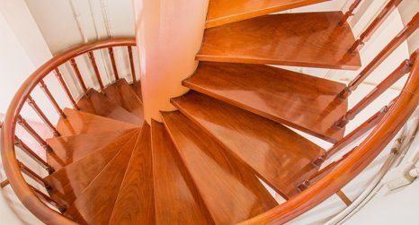 wooden staircase