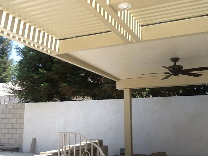 Combination Of Lattice And Solid Roof – Bakersfield, CA – Bakersfield Patios Covers