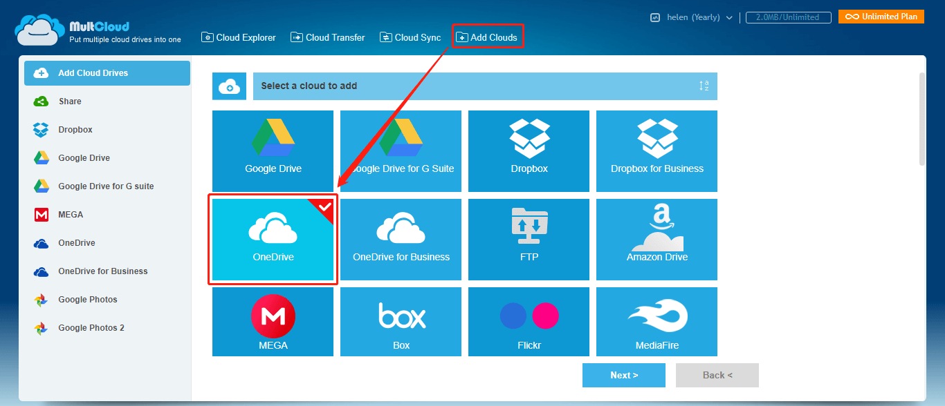 Add OneDrive to your Account Add OneDrive to your Account