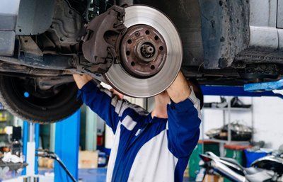 car servicing in the garage by an experienced mechanic