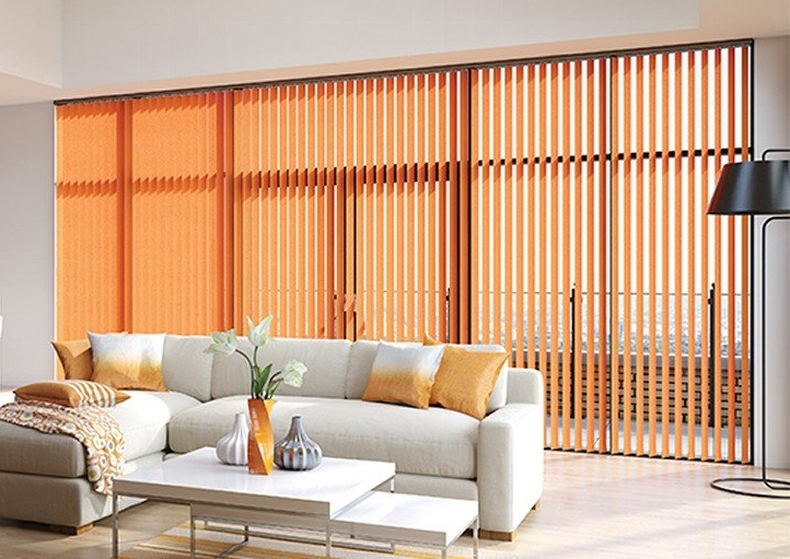 room with blinds