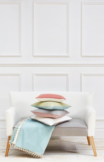 chair with pillows