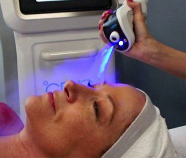 Woman in a Facial Cryotherapy — Solon, OH — Core Elite Wellness Fit Cryo LLC