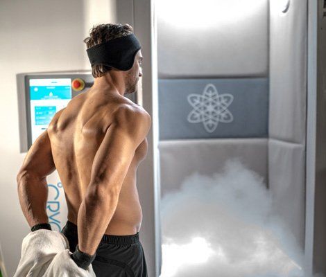 A Man Going In for Cyrotherapy — Solon, OH — Core Elite Wellness Fit Cryo LLC