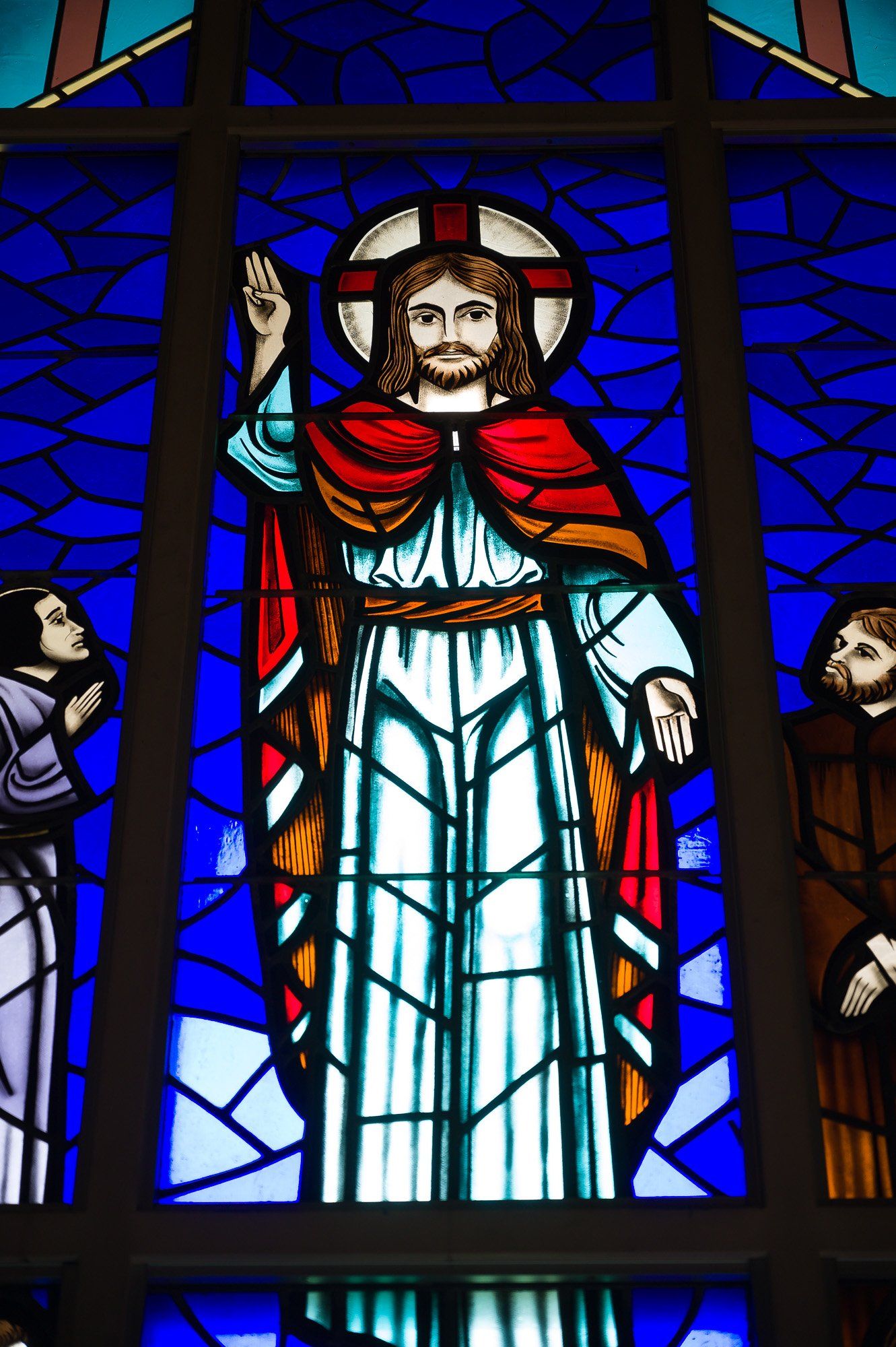 Christ the Redeemer stained glass