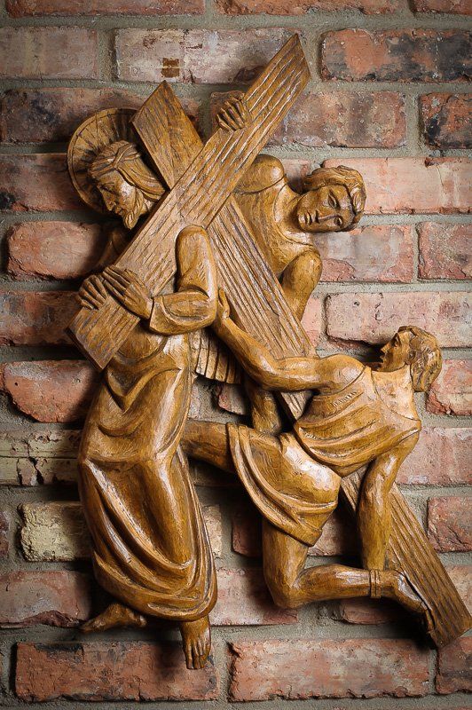 Episcopal Church of the Redeemer Stations of the Cross carvings