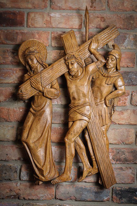 Episcopal Church of the Redeemer Stations of the Cross carvings