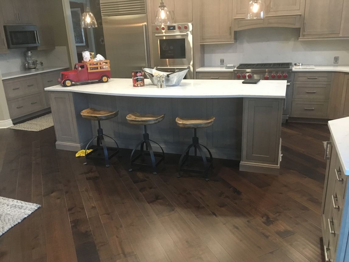 Counter Table in Kitchen — Hardwood Flooring in Hamburg, NY