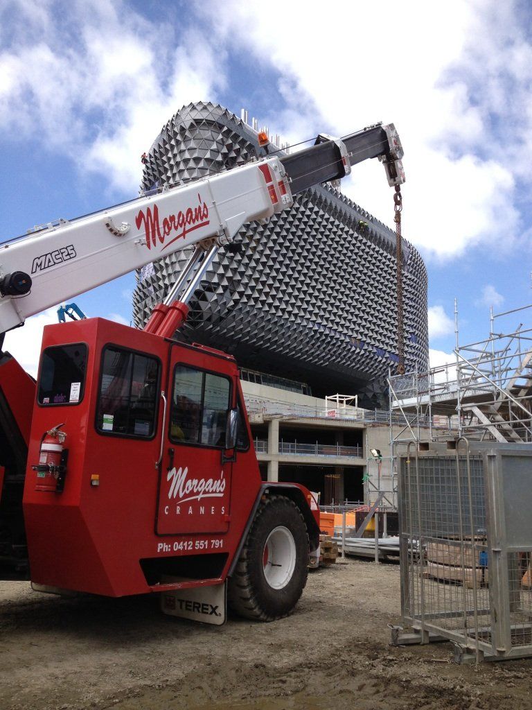 Morgans Crane Hire Adelaide 25T Franna Crane- SAHMRI Site, North Terrace Adelaide Crane Hire
