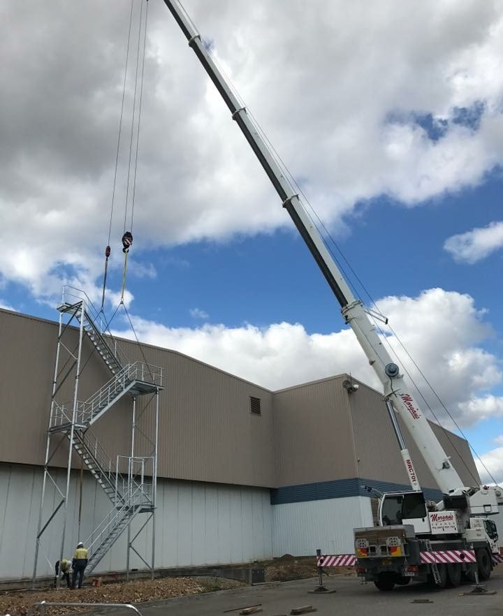 Crane Hire Adelaide Stairs Liebherr All Terrain Steel