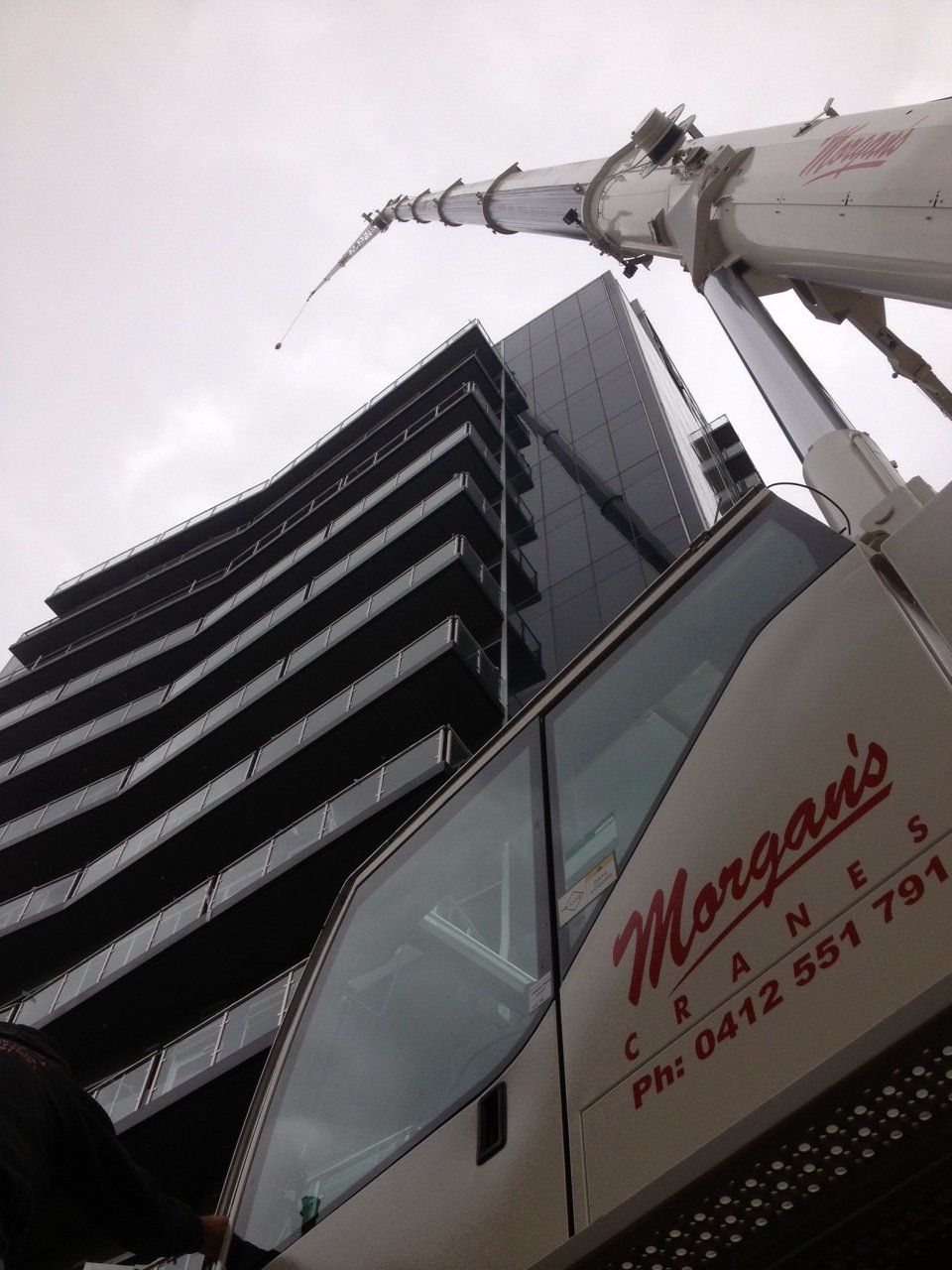 Morgans Crane Hire Adelaide 95T Liebherr All Terrain Slew Crane - Adelaide City
