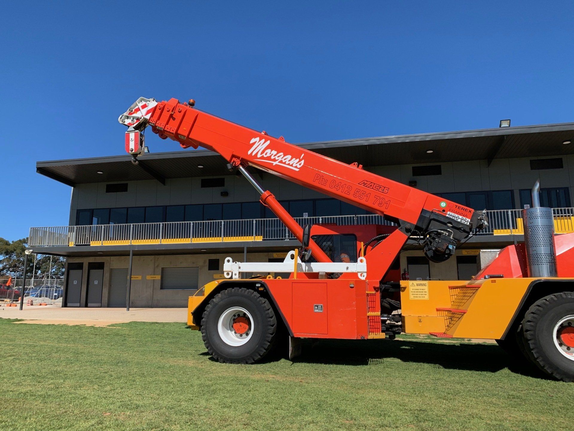 Morgans Cranes Franna Crane Hire Brighton Oval