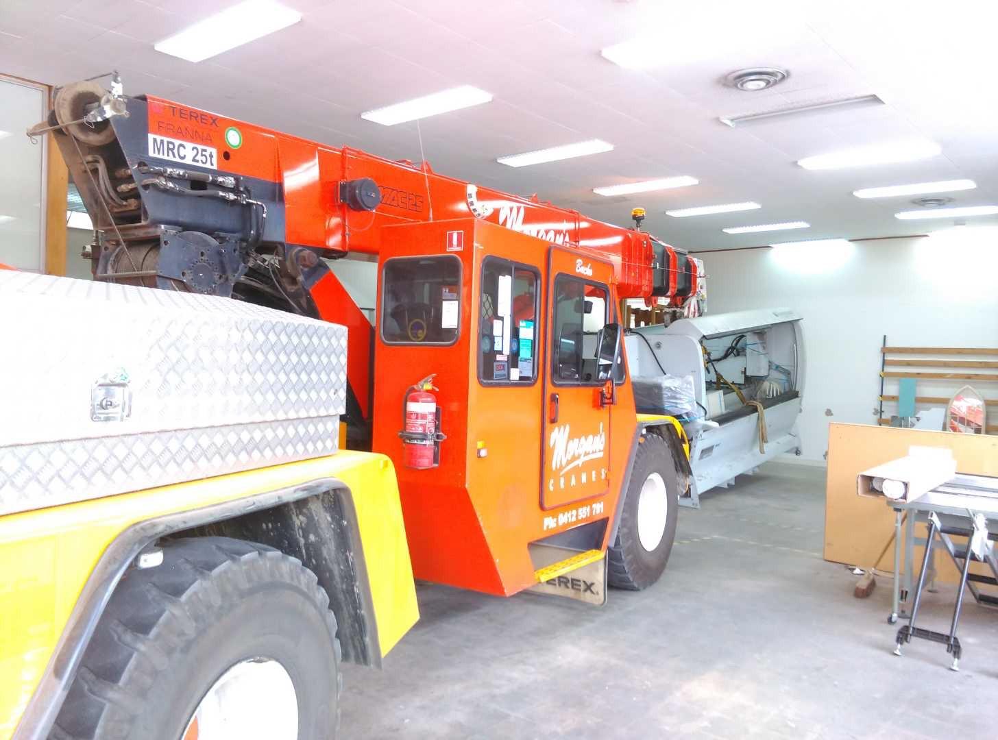 Morgans Cranes Franna Crane Machinery Relocation