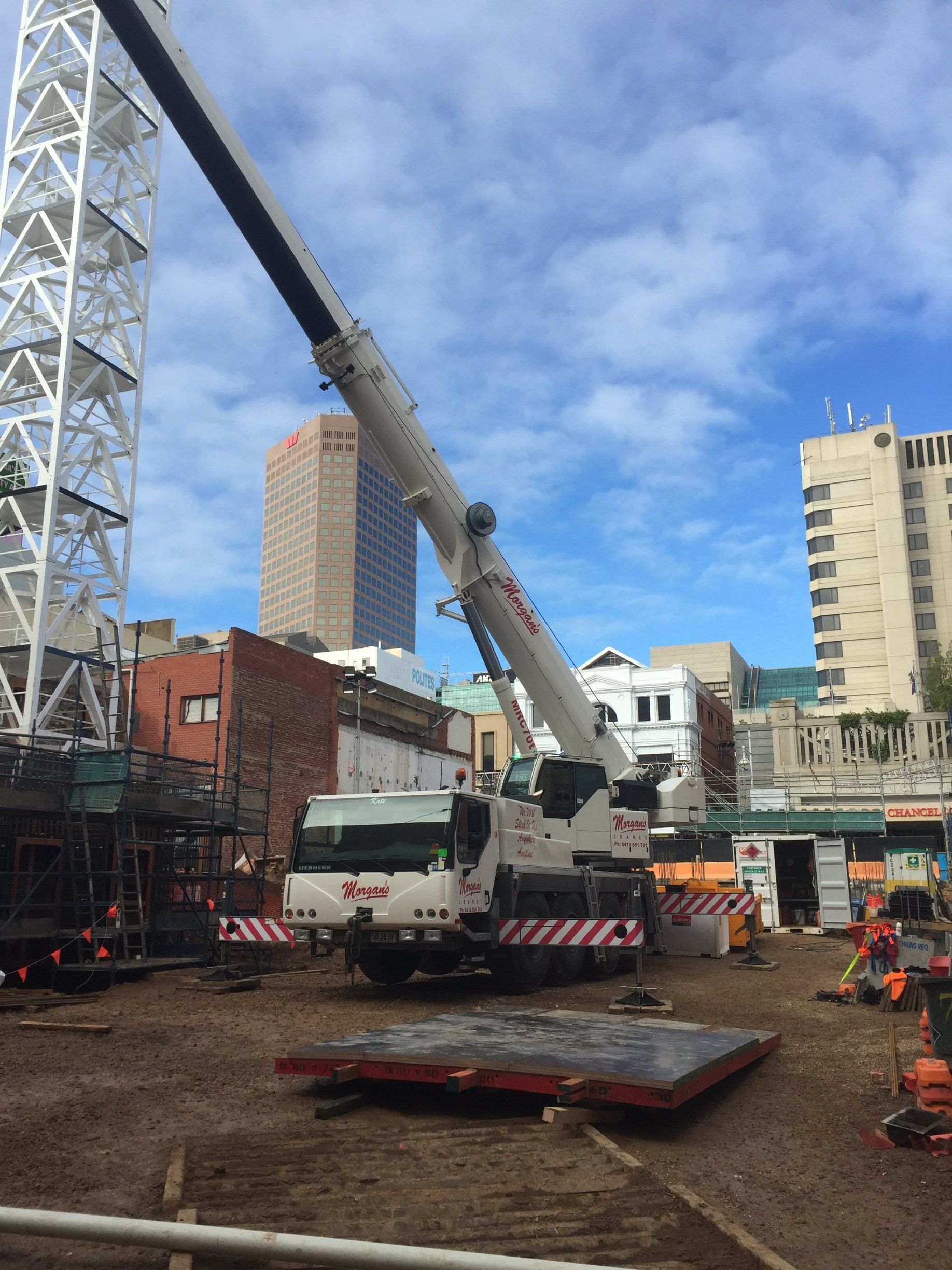 Morgans Crane Hire Adelaide All Terrain Slew Crane