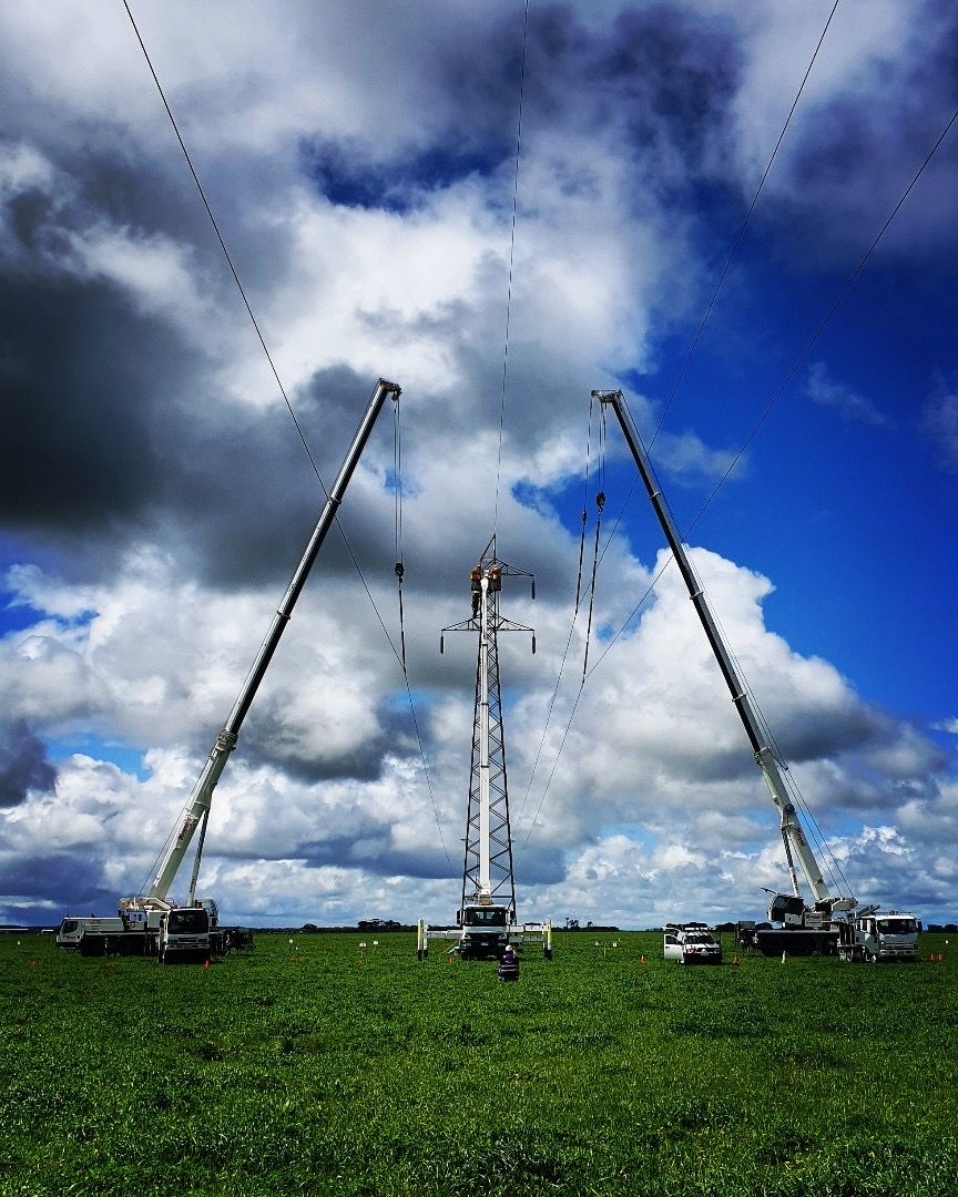Live Line Maintenance With All Terrain Crane