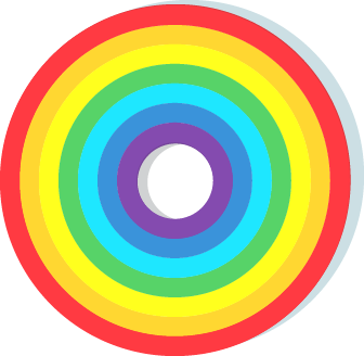 Look closely... is it spinning? Static Rainboq