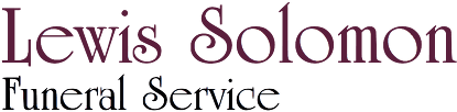 Lewis Solomon - Funeral Service