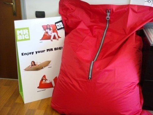pouf rosso
