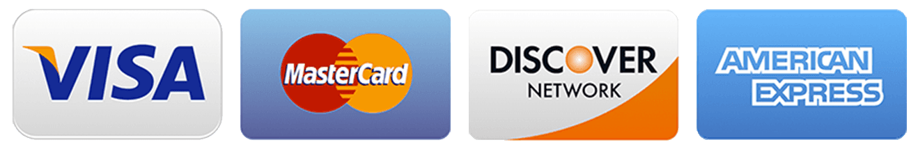 A visa mastercard discover network and american express logo