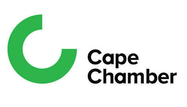 Cape Chamber logo with green circular mark and black text on white background