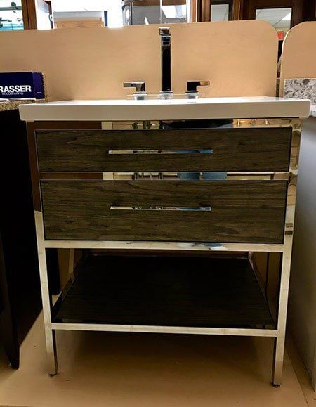 Bathroom Styling - Chrome Countertop in Harrison, NJ