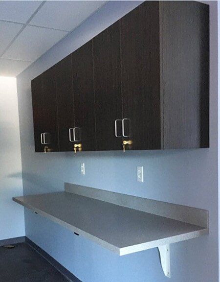 Custom Furniture - Hanging Table And Cabinet in Harrison, NJ