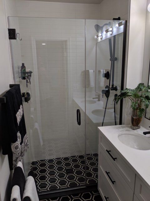 New Bathroom Glass Door ─ Harrison, NJ ─ Economy Supply Co