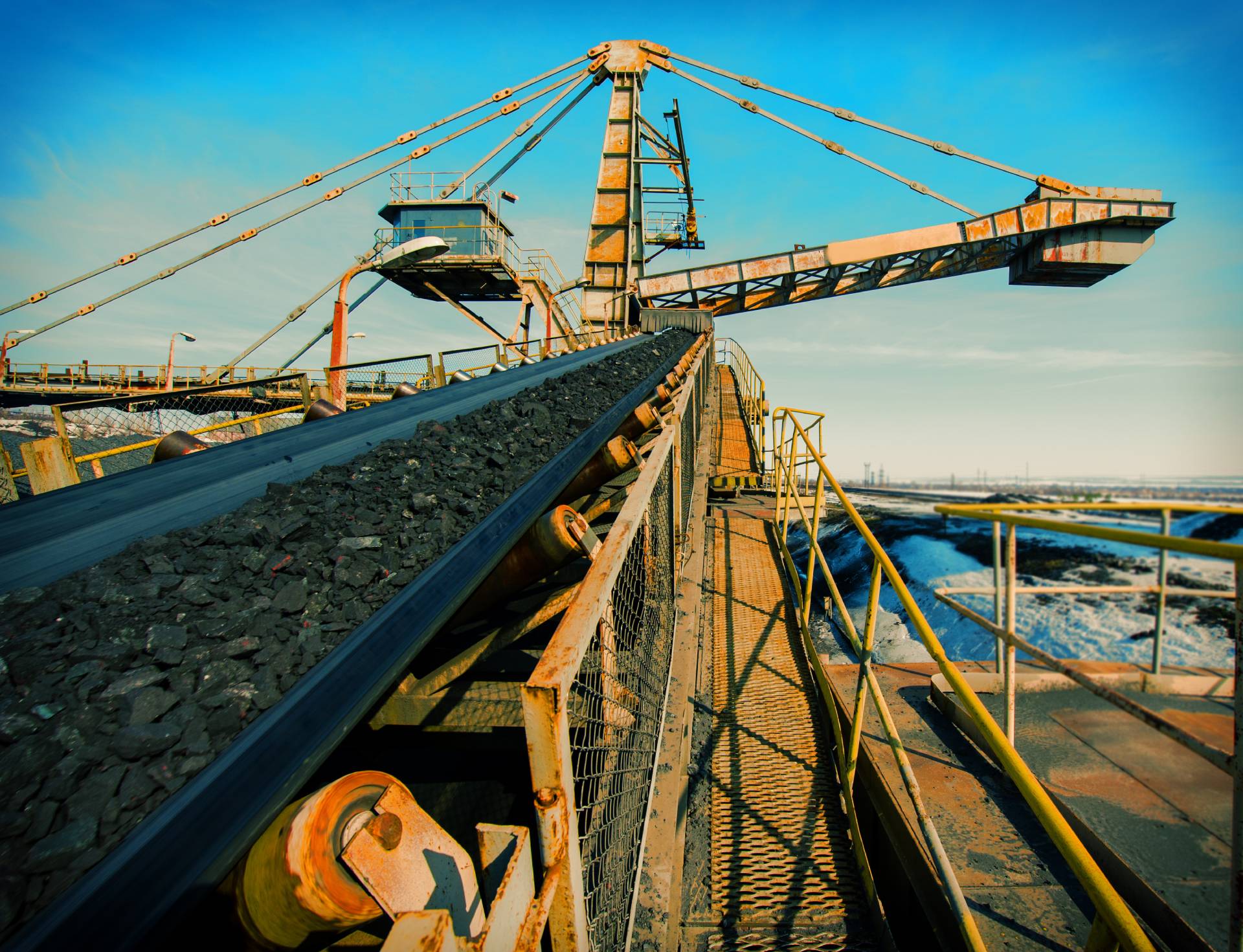 nastro trasportatore per cantiere edile