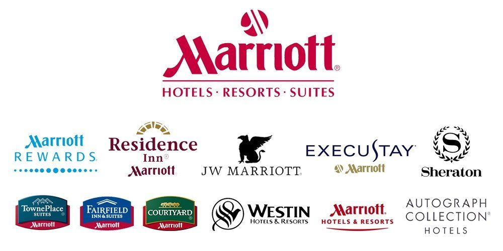 A logo for marriott hotels resorts and suites