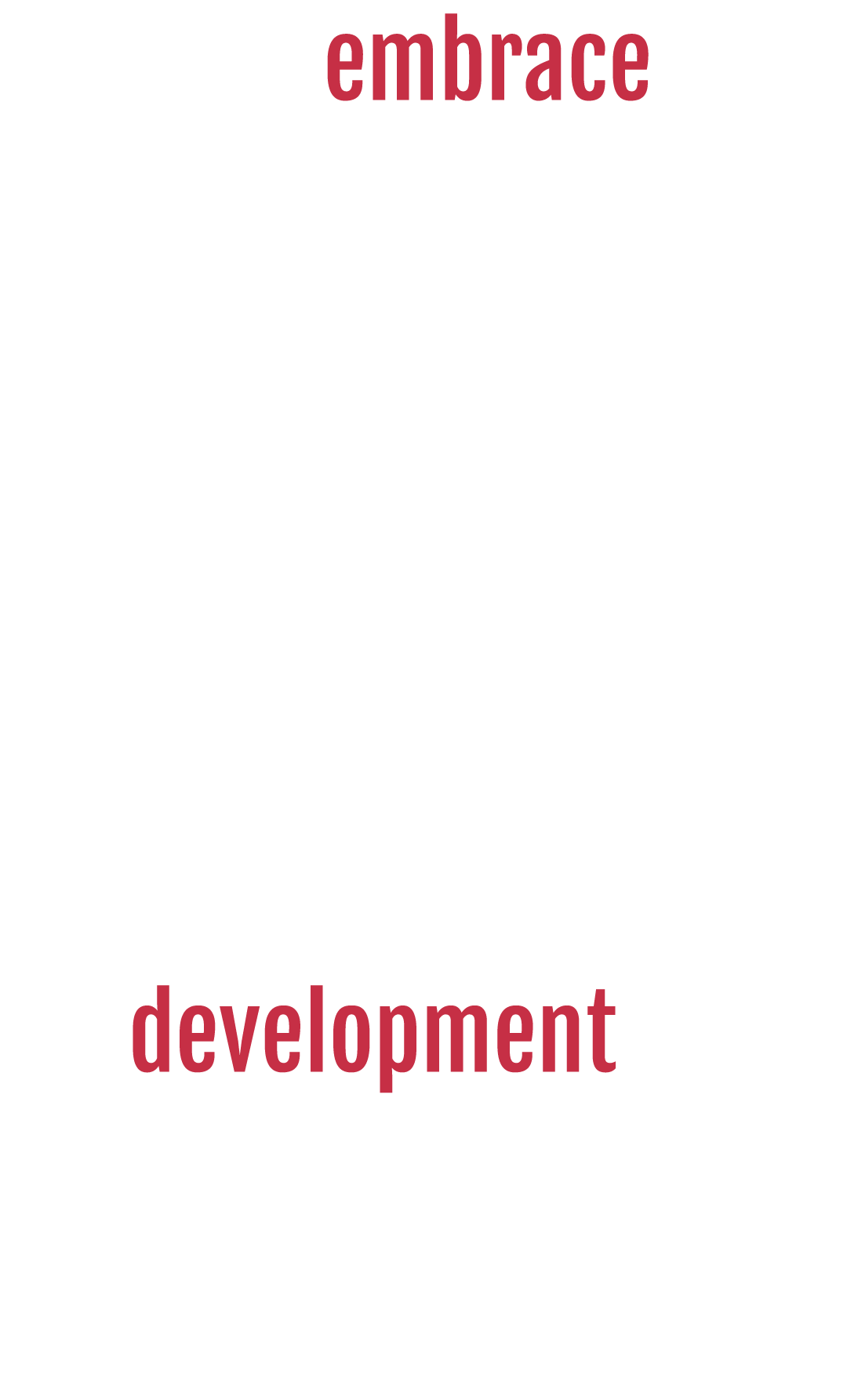 Inspirational quote in white text that reads 