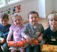 kids group playing with toys