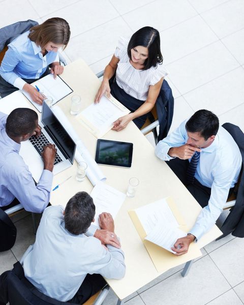 Group of entrepreneurs working together