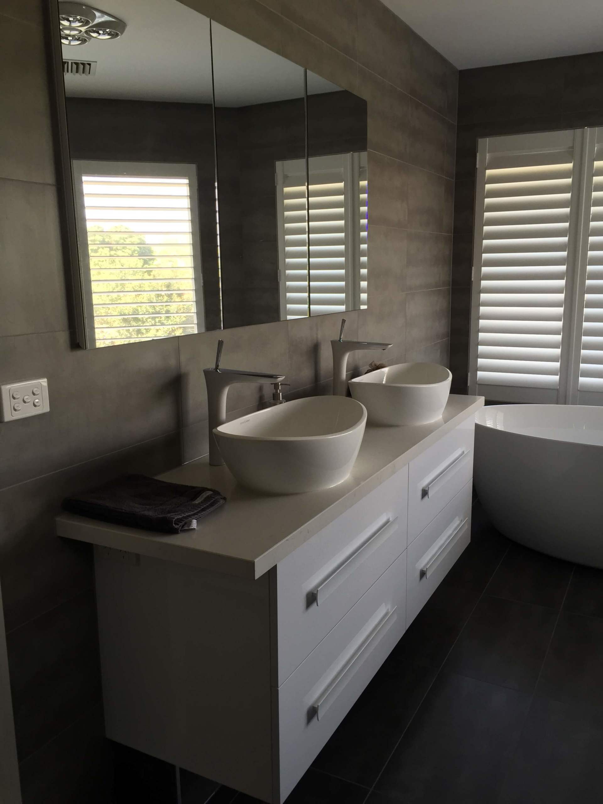 New bathrooms