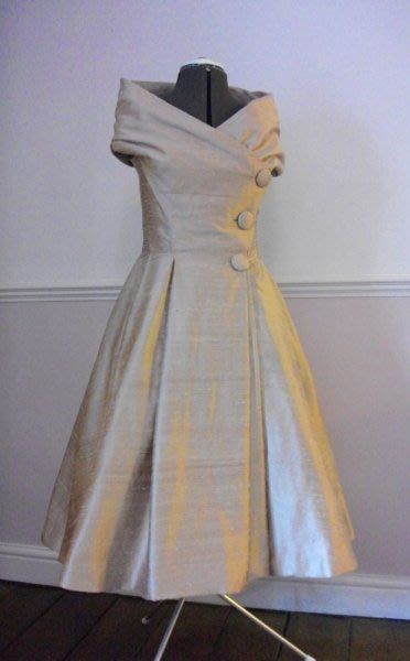 cream dress