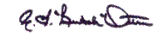 A close up of a person 's signature on a white background.