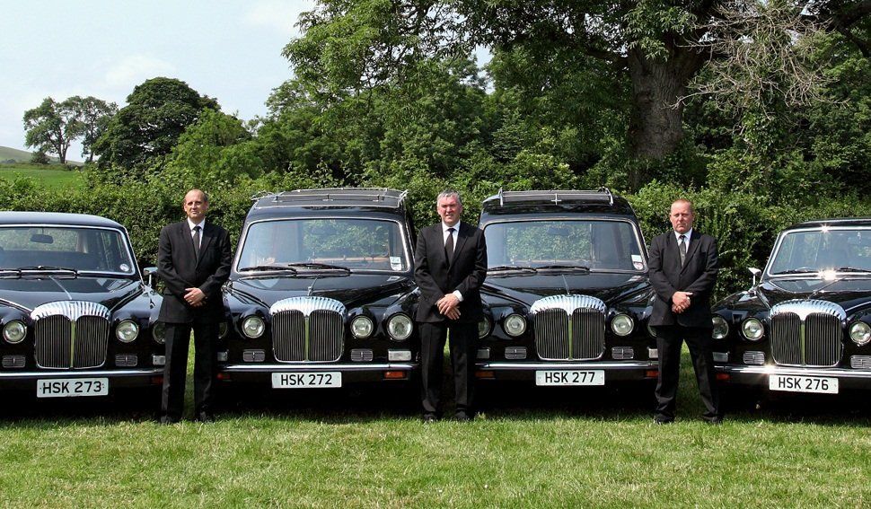 A black hearse