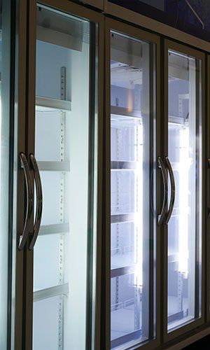 Air Conditioning And Heating System — Empty Supermarket Refrigerator in Baton Rouge, LA
