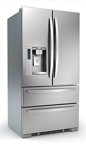 Wine Cellars — Side By Side Stainless Steel Refrigerator in Baton Rouge, LA