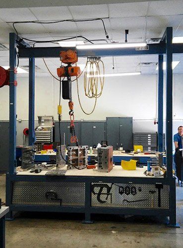 4 Column Monorail System — Crosby, TX — Advanced Overhead Crane Services
