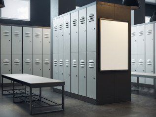 Locker room