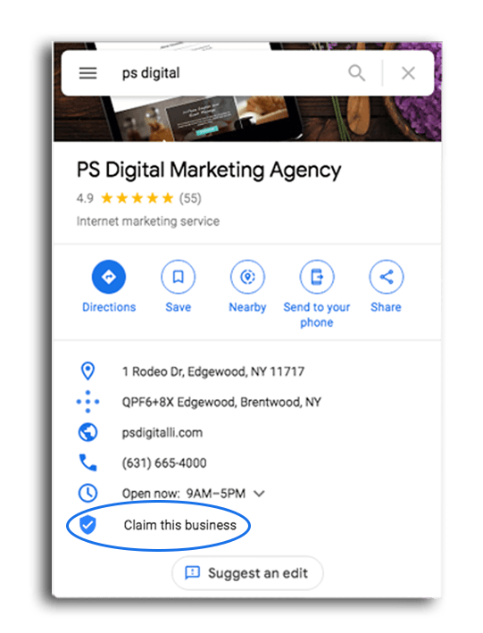 Claim Your GMB - PS Digital