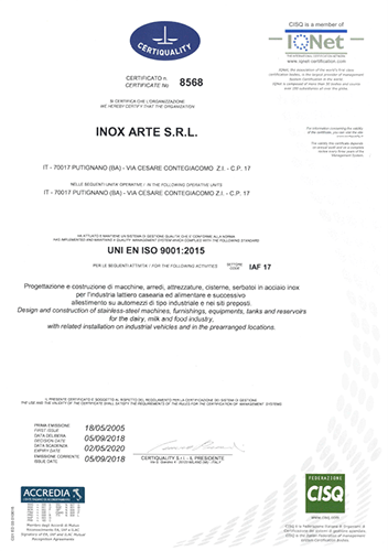 certificazione dell'azienda
